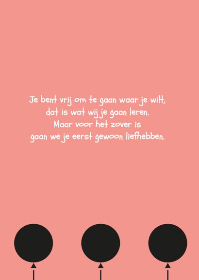 Felicitatie geboorte It's a girl ballon 3