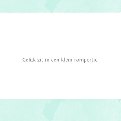 Felicitatie geboorte Jongen dialect 2