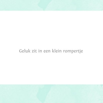 Felicitatie geboorte Jongen dialect 2