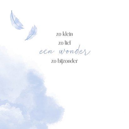 Felicitatie geboorte jongen Eerder dan verwacht 2