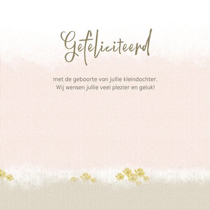 Felicitatie geboorte kleindochter - jong eendje 3