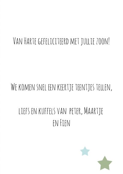 Felicitatie Geboorte little boy 3