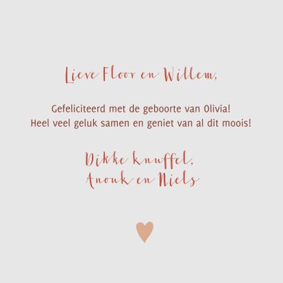 Felicitatie geboorte meisje babykleertjes. 3