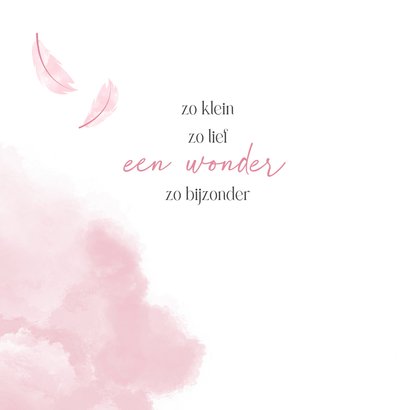 Felicitatie geboorte meisje eerder dan verwacht 2