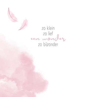 Felicitatie geboorte meisje Eerder dan verwacht 2