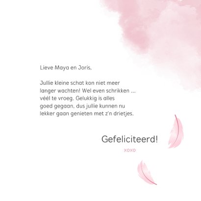 Felicitatie geboorte meisje eerder dan verwacht 3