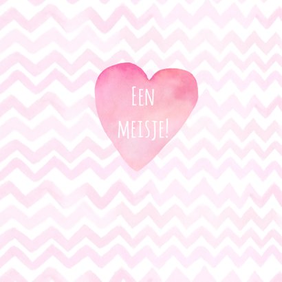 Felicitatie geboorte meisje hart 2