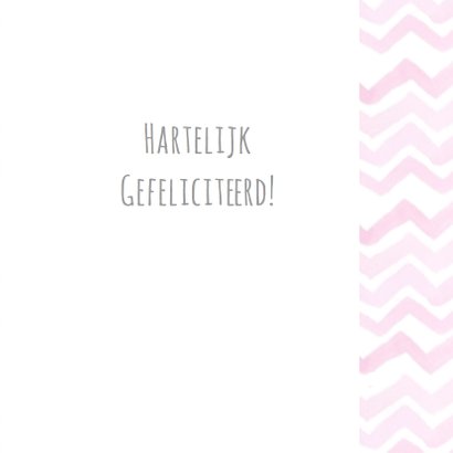 Felicitatie geboorte meisje hart 3