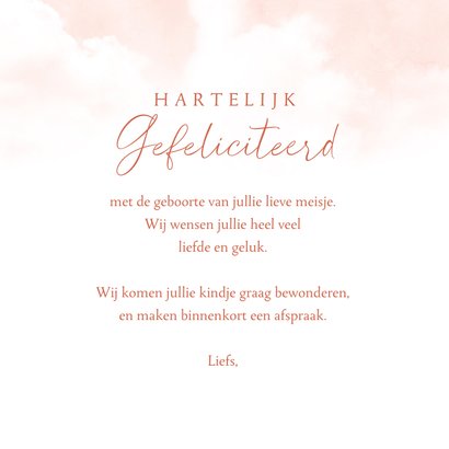 Felicitatie geboorte meisje lief beertje 3