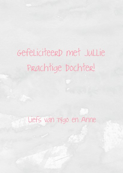 Felicitatie geboorte meisje little star 3