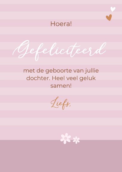 Felicitatie geboorte meisje teckel met bal 3