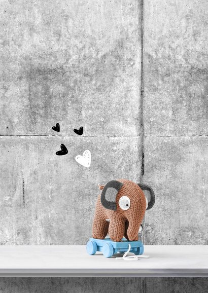 Felicitatie geboorte olifant en poster 2