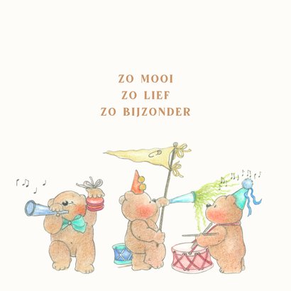 Felicitatie geboorte olifant met baby op de slurf 2