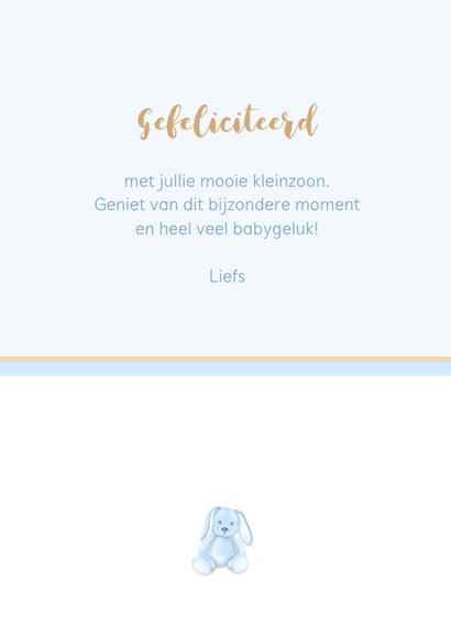 Felicitatie geboorte opa oma wiegje 3