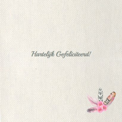 Felicitatie geboorte veertjes 3