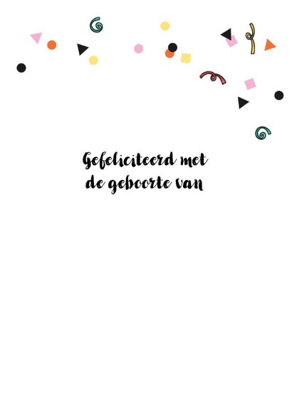 Felicitatie geboorte zusje illustratie baby meisje 3