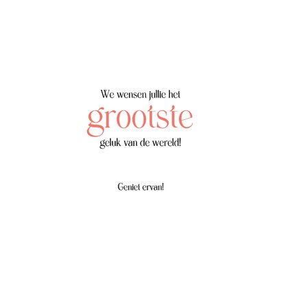 Felicitatie geluk met een grote G 3
