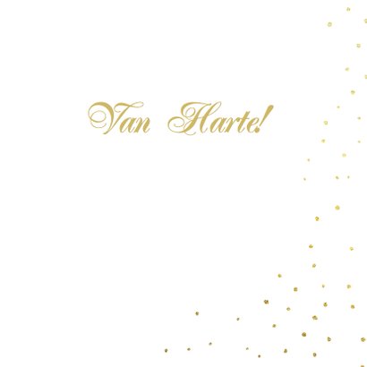 Felicitatie goud hart 3