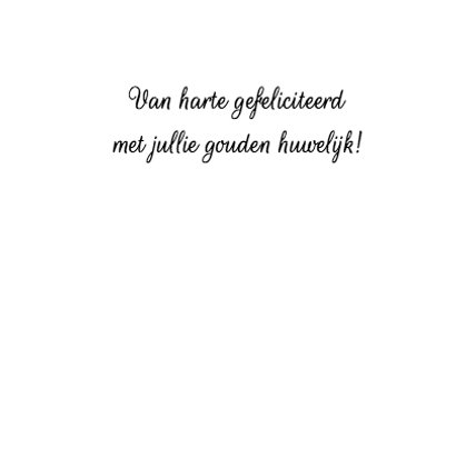 Felicitatie gouden huwelijk 3