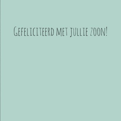 Felicitatie groene driehoekjes 3