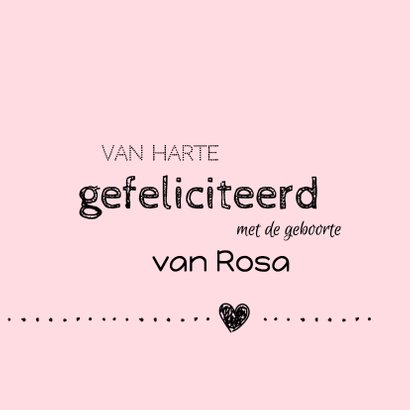 Felicitatie - Handlettering dochter 3