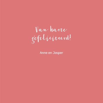 Felicitatie happy new home typografisch 3