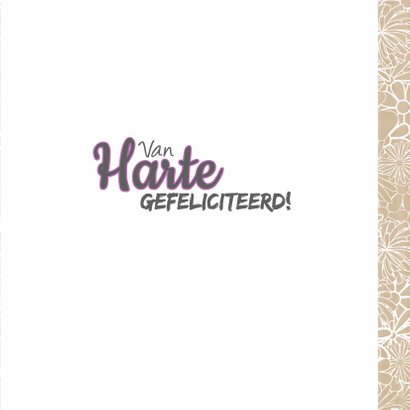 Felicitatie hart bloemen trendy 3