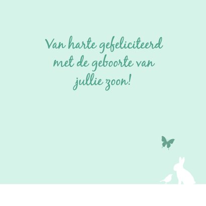 Felicitatie - Hart met silhouetten zoon 3