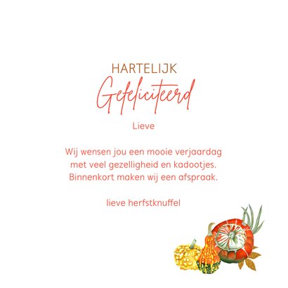 Felicitatie herfsttafereel 3