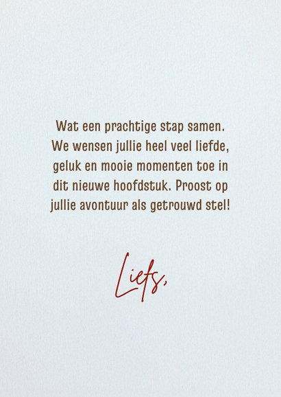 Felicitatie huwelijk echtpaar hart 3