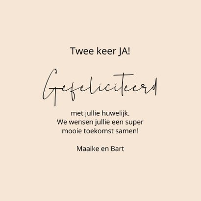 Felicitatie huwelijk Jaaaa this says it all 3