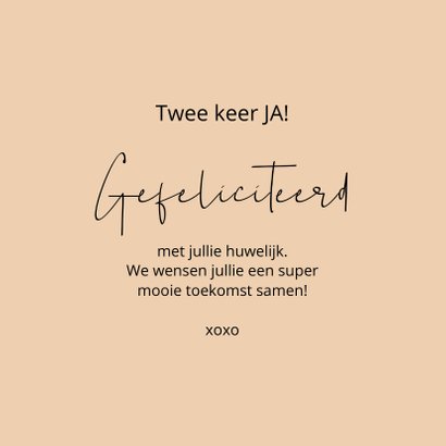 Felicitatie huwelijk Jaaaa this says it all 3