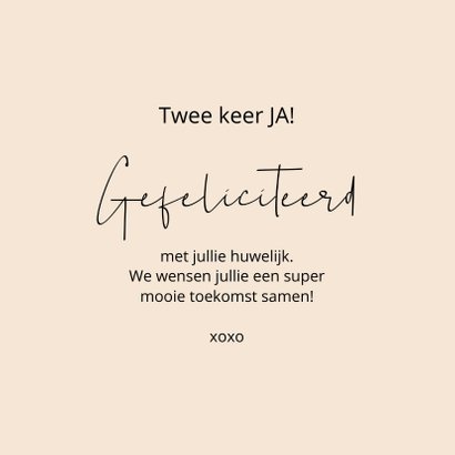 Felicitatie huwelijk Jaaaa this says it all 3