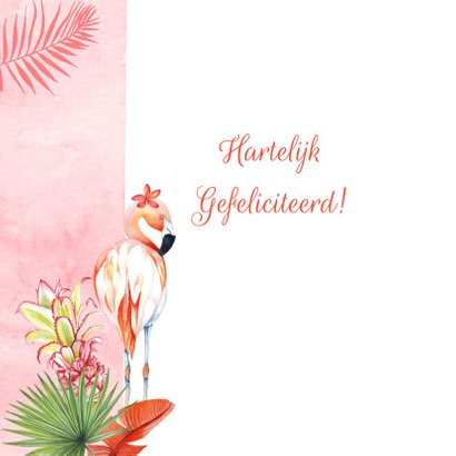 Felicitatie huwelijksjubileum flamingostel 2