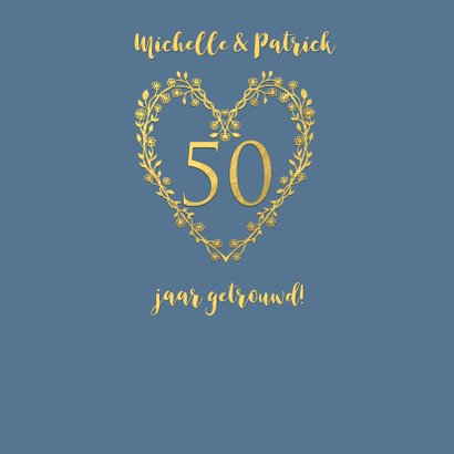 Felicitatie huwelijksjubileum goud 2