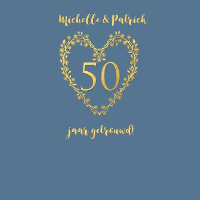 Felicitatie huwelijksjubileum goud 2