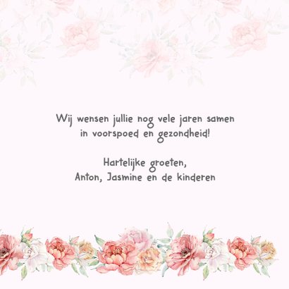 Felicitatie huwelijksjubileum taart 3