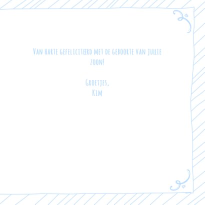 Felicitatie jongen handlettering 3
