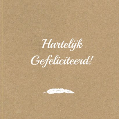 felicitatie jubileum hart veren 3