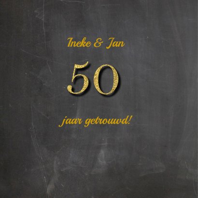 Felicitatie jubileum vijftig 2