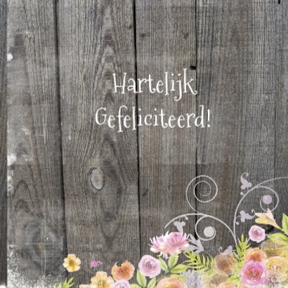 felicitatie jubileum vogels hout 3