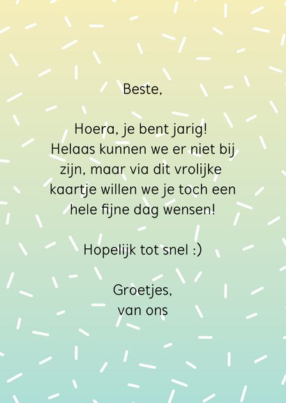 Felicitatie kaart je bent weer een jaartje wijzer geworden 3