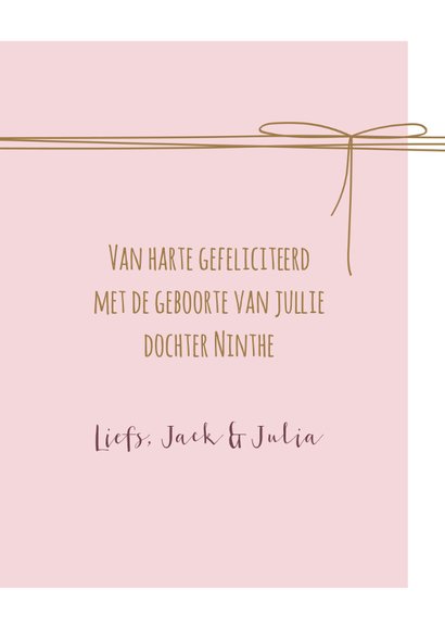 Felicitatie kaart label met lijnen en hartjes 3