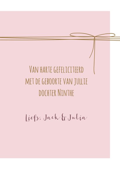 Felicitatie kaart label met lijnen en hartjes  3