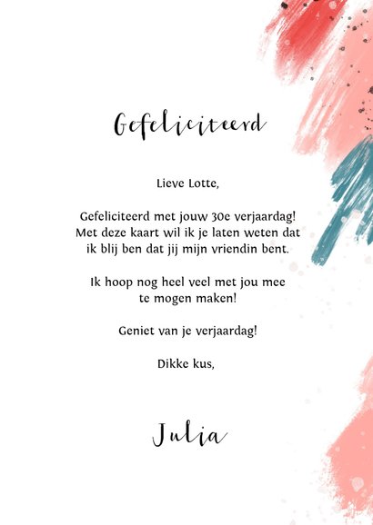 Onwijs Felicitatie kaart verjaardag vrouw abstract hip | Kaartje2go CD-25