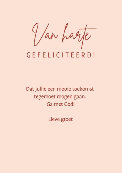 Felicitatie kaart voor trouwdag met 2 kopjes koffie 3