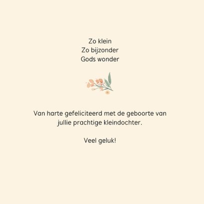 Felicitatie kleindochter bloemenkrans 3