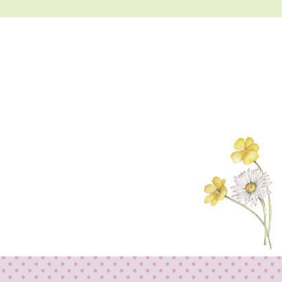 Felicitatie konijn met bloemen 3
