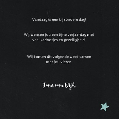 Felicitatie krijtbord bier 3