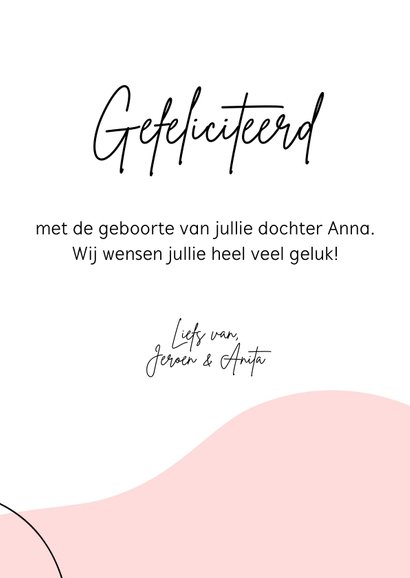 Felicitatie - Lijntekening van groot hart 3